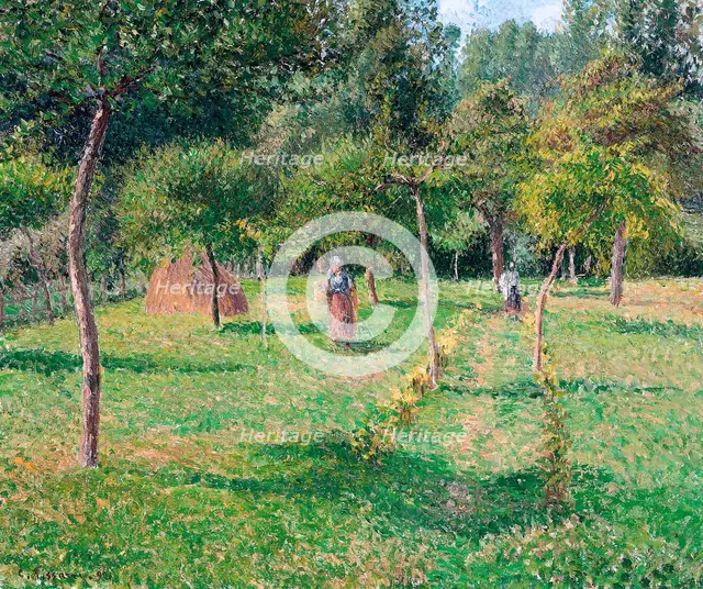The Orchard at Éragny, 1896. Artist: Pissarro, Camille (1830-1903)