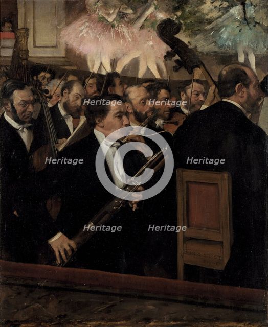 The Orchestra at the Opera, c. 1870. Artist: Degas, Edgar (1834-1917)