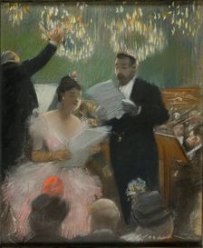 The Orchestra, c. 1880. Creator: Jean Louis Forain