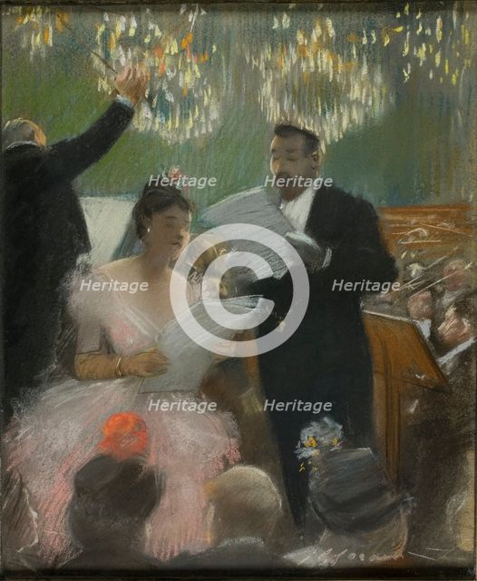 The Orchestra, c. 1880. Creator: Jean Louis Forain.