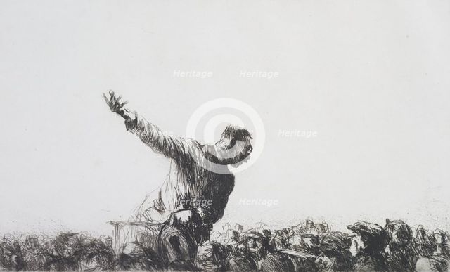 The orator, 1926. Creator: Arthur Briscoe.