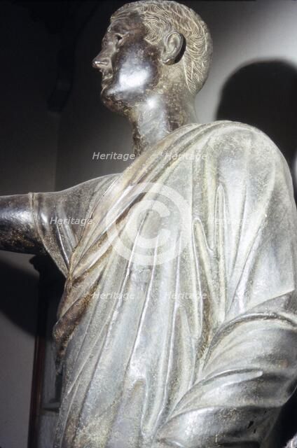 The Orator, Etruscan Bronze, detail, 1st century BC. Artist: Unknown.