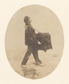 The Organ Grinder, about 1853. Creator: Andre-Adolphe-Eugene Disderi