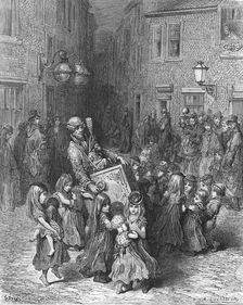 The Organ in the Court 1872. Creator: Gustave Doré