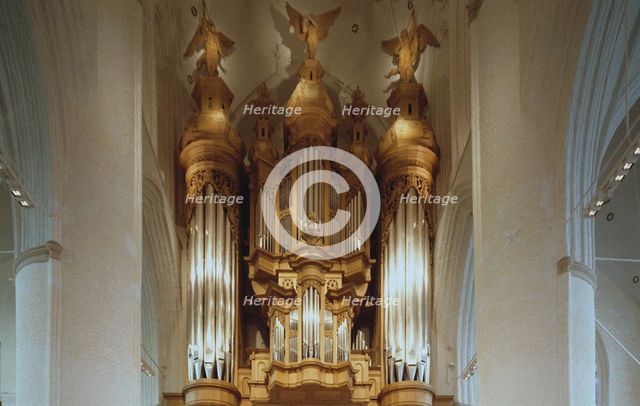 The Organ in the St. Catherine's Church in Hamburg.