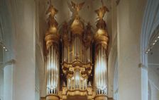 The Organ in the St. Catherine's Church in Hamburg