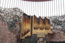 The organ, Temppeliaukio Church, Helsinki, Finland, 2011. Creator: Sheldon Marshall