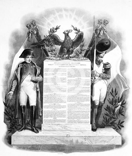 The organisation of the imperial government, 18 May, 1804, 19th century. Artist: Unknown