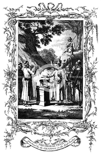 The Ordeal Trial, 1792. Artist: Unknown