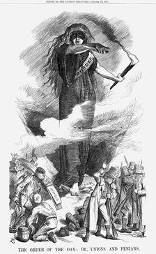 The Order of the Day; or, Unions and Fenians 1867. Creator: John Tenniel