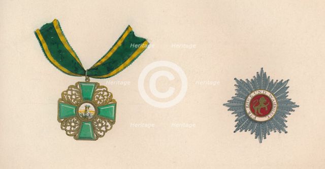 'The Order of the Lion of Baden (Golden Lion of Daringen)', c19th century. Artist: Unknown.