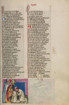 The Ordination of Aaron's Sons; Weltchronik, about 1400-1410. Creator: Unknown