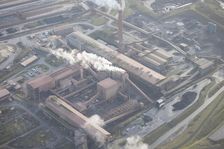 The ore preparation plant at Scunthorpe Steel Works, North Lincolnshire, 2016. Creator: Dave MacLeod