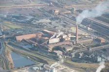 The ore preparation plant at Scunthorpe Steel Works, North Lincolnshire, 2016. Creator: Dave MacLeod