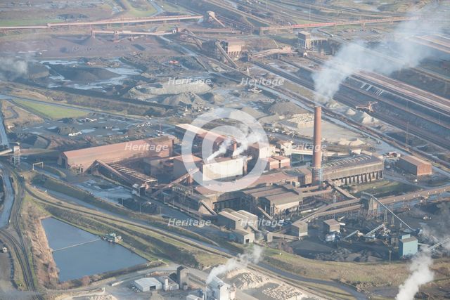 The ore preparation plant at Scunthorpe Steel Works, North Lincolnshire, 2016. Creator: Dave MacLeod.