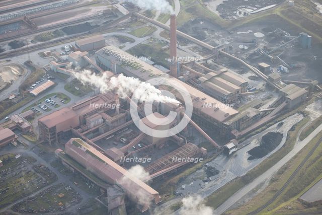 The ore preparation plant at Scunthorpe Steel Works, North Lincolnshire, 2016. Creator: Dave MacLeod.