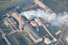 The ore preparation plant at Scunthorpe Steel Works, North Lincolnshire, 2016. Creator: Dave MacLeod