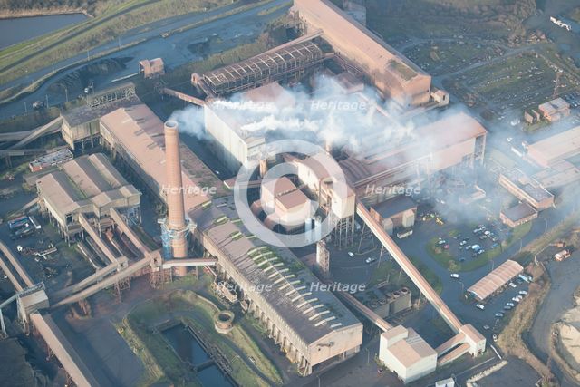 The ore preparation plant at Scunthorpe Steel Works, North Lincolnshire, 2016. Creator: Dave MacLeod.