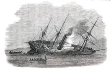 The "Orion" Sinking, 1850. Creator: Unknown