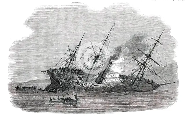 The "Orion" Sinking, 1850. Creator: Unknown.
