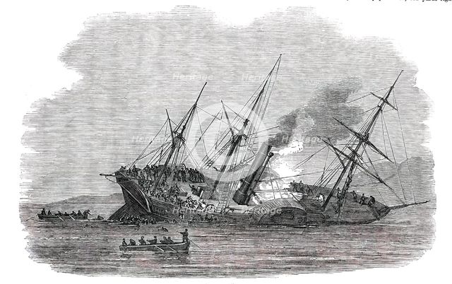 The "Orion" Sinking, 1850. Creator: Unknown.