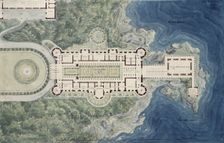 The Orianda Palace in the Crimea. Floor plan design, 1837-1838