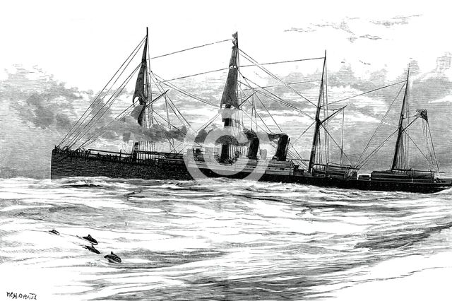 The Orient Steam Navigation Company's steamship Orient, c1880. Artist: Unknown