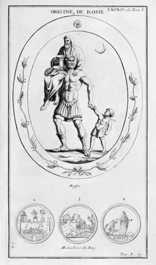 The origin of Rome 1757. Artist: Bernard de Montfaucon
