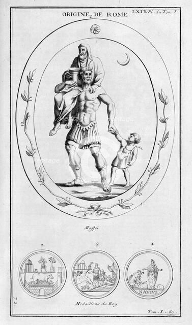 'The origin of Rome', 1757. Artist: Bernard de Montfaucon