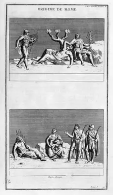 The origin of Rome 1757. Artist: Bernard de Montfaucon