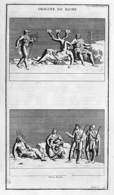 The origin of Rome 1757. Artist: Bernard de Montfaucon