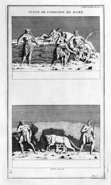 The origin of Rome 1757. Artist: Bernard de Montfaucon