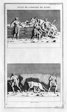 The origin of Rome 1757. Artist: Bernard de Montfaucon