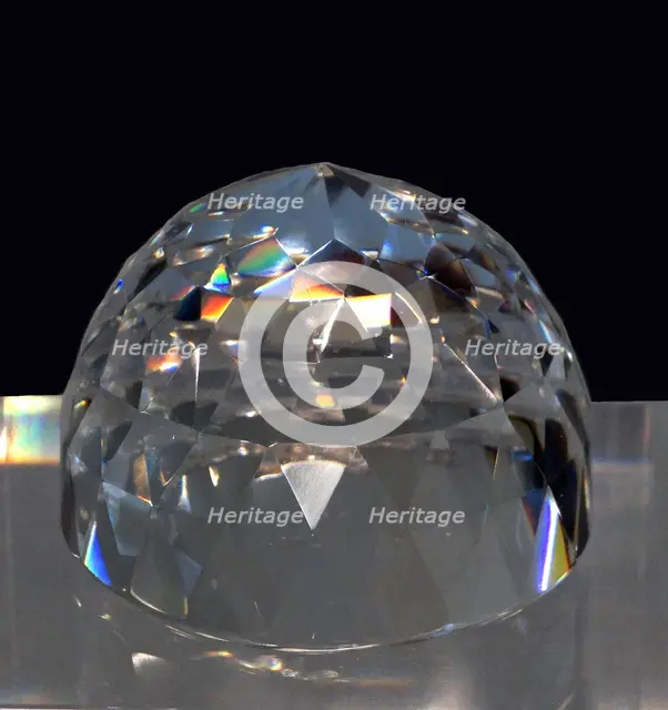 The Orlov diamond (from the Imperial Sceptre of Russian Empress Catherine the Great) , 17th century.