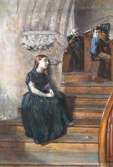 The Orphan (Hearing The Word), 1866. Creator: George Reid