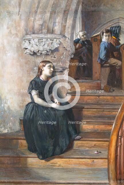The Orphan (Hearing The Word), 1866. Creator: George Reid.