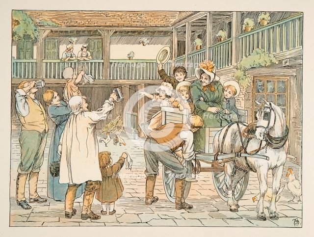 The Ostler,  from Four and Twenty Toilers, pub. 1900 (colour lithograph)