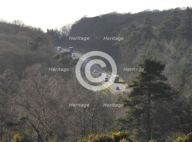 The A31 Dual Carriageway through New Forest Artist: Unknown.