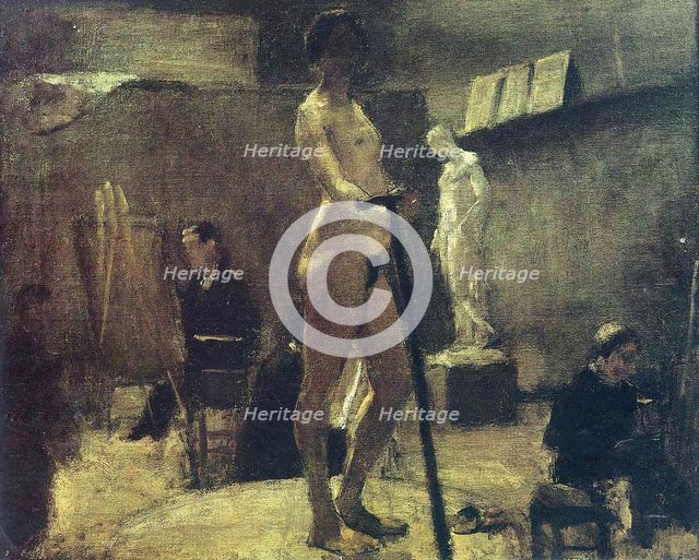 The Atelier of Gustave Moreau, c1895. Creator: Matisse, Henri (1869-1954).