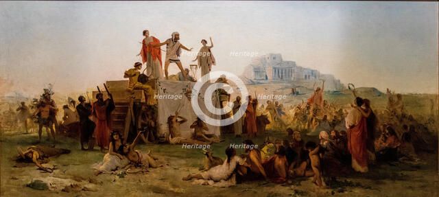 The Atellan Farce, Second Half of the 19th cen. Creator: Bertini, Giuseppe (1825-1898).