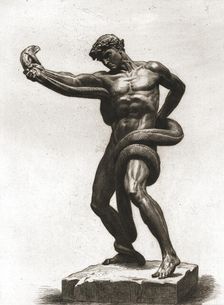 The Athlete Wrestling With A Python after 'Sir Frederick Leighton, P.R.A. c1880-83. Creator: A Gilbert