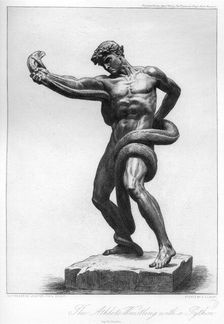 The Athlete Wrestling with a Python c1880-1882. Artist: A Gilbert