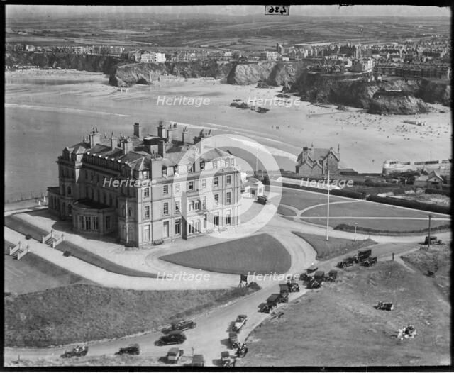 The Atlantic Hotel, Newquay, Cornwall, c1930s. Creator: Arthur William Hobart.