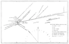 The Atlantic Telegraph Expedition: chart of the movements of the Great Eastern..., 1865. Creator: Unknown