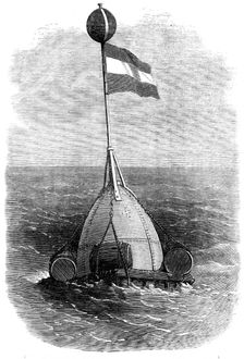 The Atlantic Telegraph Expedition: the second buoy...where the cable was grappled, Aug. 8, 1865. Creator: Unknown