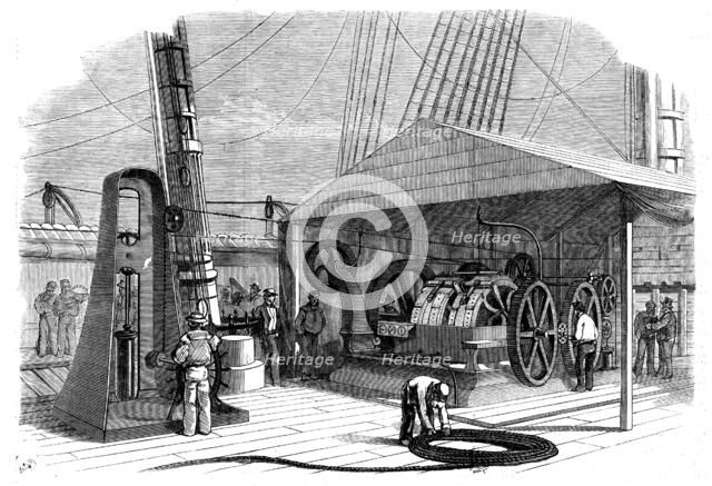 The Atlantic Telegraph Paying-Out Machine, 1858. Creator: Unknown.