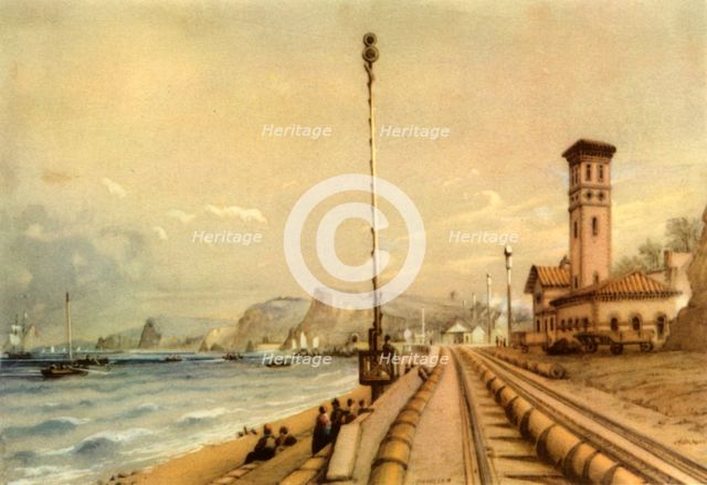'The Atmospheric Railway at Dawlish, 1847', (1945). Creator: Unknown.