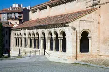 The atrium and portico of San Millan Church (Iglesia San Millan), Segovia, Spain, 2007. Creator: Samuel Magal