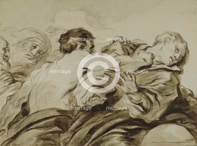 The attack, 1770. Creator: Fragonard, Jean Honoré (1732-1806).