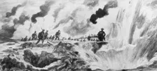 The Attack at the River Steenbeck, Belgium First World War, 31 July 1917.Artist: A Forestier